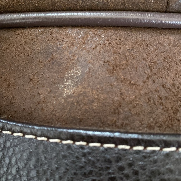 EUC BROWN PELLE STUDIO OILED SUEDE & LEATHER MESSENGER BAG/CARRY-ON - Picture 15 of 15